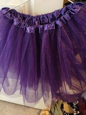 Purple Mini Tulle Skirt - Women's Cute Layered tutu